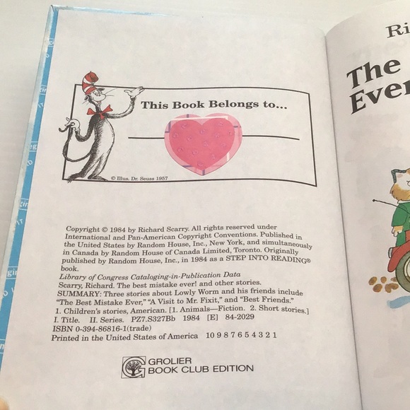 Vintage kids book Richard Scarry The Best Mistake Ever! and other stories 1984 - Picture 4 of 5